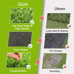 Tapis d'herbe pour chien de qualité TH-PAG-081-Gazon réaliste, lavable et résistant aux odeurs, idéal pour une utilisation en intérieur et en appartement - Product Image 6