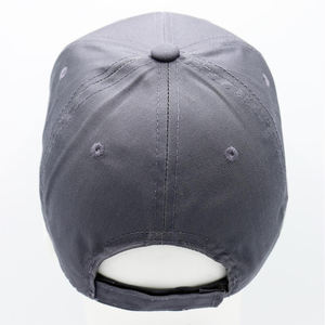 Elegantes gorras de béisbol de algodón gris con logotipo bordado en 3D Cómodo ajuste ajustable Durable Casual Streetwear Headwear - Product Image 5