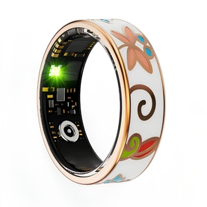 2026 Stainless Steel Smart Health Ring App Control IOS Sleep Monitoring Alarm <b>Clock</b> <b>Heart</b> Rate Fitness Tracker - Product Image 2