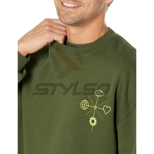 Chándal ecológico de invierno con cuello redondo de algodón personalizado de alta calidad para hombre con nuevo diseño - Product Image 2