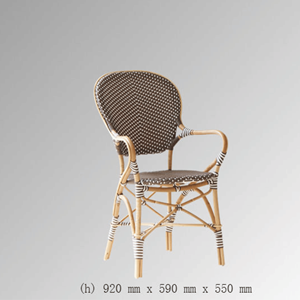 Silla de ratán para comedor de estilo moderno, decoración de muebles para el hogar y el Hotel, artesanía hecha en Vietnam, venta al por mayor - Product Image 3