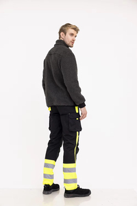 High Visibility Traffic Safety Work <b>Pants</b>, Lightweight, Reflective Tape, Leg Zippers, Drawstring <b>Hi</b> <b>Vis</b> Rain Gear From Pakistan - Product Image 5
