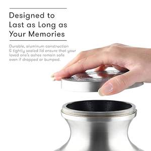 ที่เก็บขี้เถ้ากระดูกโกงเก๋ๆทำจากอะลูมิเนียม100% สำหรับผู้ใหญ่ของที่ระลึกงานเผาศพ - Product Image 3
