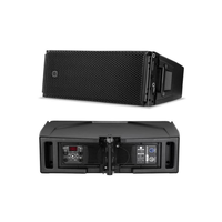 Système de sonorisation professionnel, enceinte active Line Array à double haut-parleur de 10 pouces, 2 voies, bi-amplifiée, double haut-parleur de graves de 10 pouces (haute puissance)