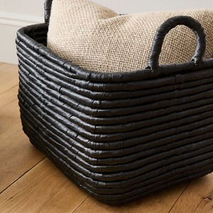 Handmade <b>woven</b> <b>basket</b> with handle. - Product Image 2