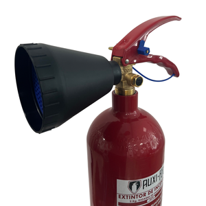 Extintor de Incendios de CO2 con Certificación CE |   Clase B 97% Contenido Activo |   Acero Inoxidable |   Portátil |   Peso Personalizable |   Potente y Seguro | - Product Image 1