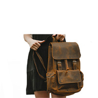 Mochila de Lujo para Portátil, Impermeable, con Paneles de Cuero PU, 20-39L, Portátil, Moderna, para Viajes, con Cierre, para Estudiantes Universitarios y Trabajadores de Oficina