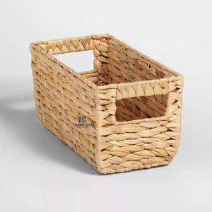 Cesta de Almacenamiento de Jacinto de Agua Pintada a Mano Más Vendida de Thanh Cong Craft, Cesta de Jacinto Arcoíris - Product Image 5