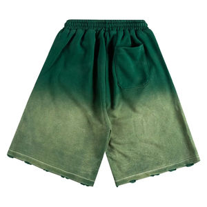 Premium verano 360g peso pesado 100% algodón en blanco suelto transpirable lavado ácido cintura Streetwear deportes hombres pantalones cortos - Product Image 3