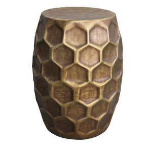 Mesa de Diseño Martillado para Hogar, Hotel, Restaurante, Mesas de Dormitorio, Color Plateado, Metal, Forma Redonda, Mesa de Muebles Elegante - Product Image 4