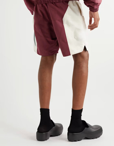 2025 nuevo diseño de chaquetas universitarias para hombres logotipo personalizado tela de satén cortavientos conjunto de pantalones cortos moda calle Jogger ropa deportiva invierno - Product Image 3