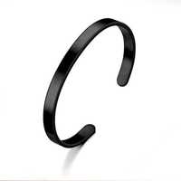 Bracelets en acier inoxydable pour hommes, manchette en argent, Bracelet en métal argenté foncé pour les amoureux de la beauté
