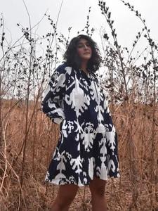 Vestido corto de algodón hecho a mano indio para niña, vestido elegante para fiesta de cumpleaños, ropa de verano, vestido para cubrir la playa, regalo para ella a la venta - Product Image 4