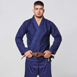 Ensemble d'uniformes de judo et d'arts martiaux unisexe en coton extensible à 100%, design simple, kimono d'entraînement pour les séances d'entraînement régulières - Product Image 3
