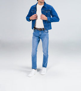 High Quality Solid Color Plus Size Casual Stylish Jeans Jackets Coats Men's Denim Jacket Wholesale Price - Product Image 6