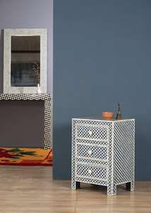 Meuble de rangement élégant en os incrusté, design unique, fait main, décoration d'intérieur, disponible au prix direct usine - Product Image 6