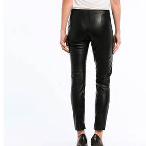 Pantalón de cuero cómodo y de moda para mujer Nuevo material elegante Hecho pantalones de cuero para mujer a la venta - Product Image 5