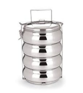 กล่องทิฟฟินแบบ4ช่องกล่องข้าวกล่องอาหารอาหารสำหรับท้องสไตล์อินเดียเกรดอาหารขนาด9x4ของขวัญสำหรับโรงเรียน - Product Image 1