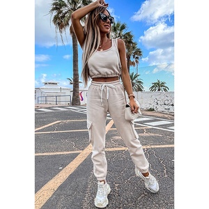 Sudadera con capucha y logotipo personalizado para otoño al por mayor, ropa de entrenamiento y jogging, chándales, conjunto de Jogger para mujer, conjuntos de 2 piezas, chándal, conjunto de pantalones - Product Image 1