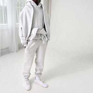 Fabricant d'équipement d'origine Costume de jogging brodé avec logo personnalisé Vendeur Vente en gros Survêtement unisexe Survêtement Femmes Hommes Sweats à capuche et pantalon de survêtement Ensemble 2 pièces - Product Image 2