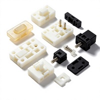 Solution usinée CNC, pièce en plastique POM nylon bleu personnalisée, mandrin, axe, pince robotique, pièces en plastique, prototypage rapide