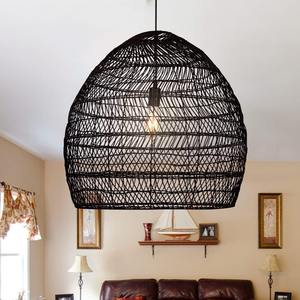 Best Price Antique Round Ceiling Chandeliers Handmade in Vietnam <b>Natural</b> Rattan Pendant <b>Lights</b> Transparent <b>Lamp</b> Shade Home Use - Product Image 4
