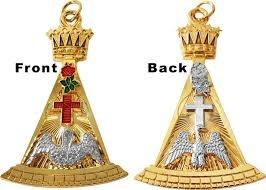 เครื่องประดับองค์การเมสันแบบสกอตติช ระดับที่ 18 ชุบทองและเงิน - Product Image 4