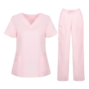 Ensemble d'uniformes d'infirmière OEM, uniformes d'hôpital respirants, manches courtes, tissu en tricot extensible, personnalisable - Product Image 4