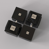 Flacon de parfum de luxe en verre noir carré 100 ml, emballage de parfum à marque privée, compatible avec les diffuseurs à bâtonnets