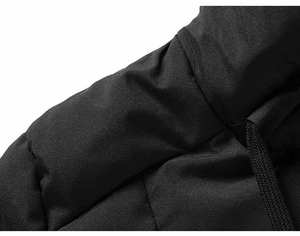 Oferta Caliente 2026 Nuevo Abrigo Acolchado Grueso Casual de Invierno para Hombre, de Moda, Color Sólido, con Capucha y Cuello Alto Frontal - Product Image 4