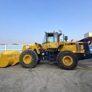 Chargeuse sur pneus d'occasion Komatsu WA470-6, bon état de marche, haute qualité, machine d'origine japonaise, modèle 2023, capacité de 8 tonnes, moteur pour - Product Image 1