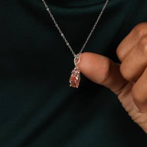 Lab Grown Diamond Oval Pendant 14K Gold IGI Certified <b>Necklace</b> - Product Image 6