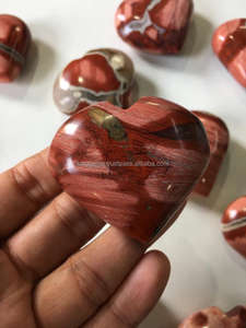 Piel de serpiente natural jaspe corazón tallado Reiki piedra semipreciosa piedra preciosa decoración del hogar Feng Shui estilo recuerdo - Product Image 4