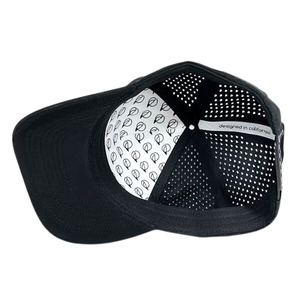 Sombreros de golf estructurados de 5 paneles de alta calidad OEM ODM, Snapback cortado con láser personalizado, resistente al agua, logotipo de impresión personalizado en blanco - Product Image 6