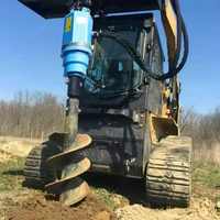 NOUVEAU 1-100 Tonnes Mini Heavy Excavator Attachments Drilling Hole Soil Hydraulic Earth Auger Drill for Sale