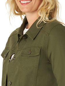 Denim <b>Jacket</b> <b>Women</b> Men Unisex Casual Washed Cotton Button Closure Turn-down Collar Long Sleeve <b>Spring</b> Standard Fit - Product Image 4