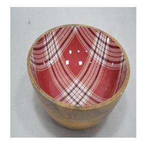 ชามไม้เคลือบพร้อมช้อนของตกแต่งดีไซน์สีไม่เหมือนใครชามเสิร์ฟทันสมัยสไตล์แฟนซี - Product Image 4