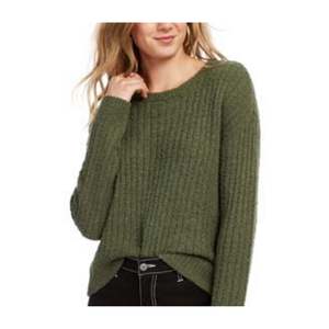 Maglione Corto Verde Crave Fame Junior, Traspirante, a Costine, Lavorazione a Treccia, con Fiocco, Stile Vintage Coreano Premium per Inverno Autunno, Taglia Frontale - Product Image 2