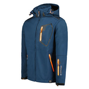 Veste surdimensionnée en polyester à fermeture éclair exclusive pour hommes Softshell personnalisé avec veste polaire chaude coupe-vent avec logo personnalisé - Product Image 3