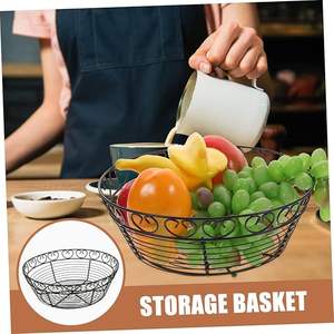 Best <b>Large</b> Capacity Iron Wire <b>Storage</b> <b>Basket</b> <b>for</b> Laundry Room and Utility Space Available <b>for</b> Sale - Product Image 6