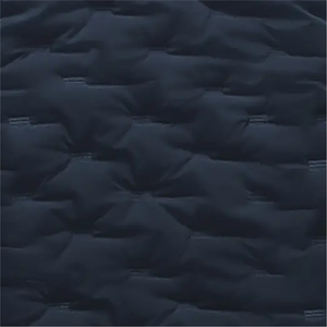 Vestes sans manches pour hommes personnalisées, couleur marine foncé, tissu 100% polyester, col montant, fermeture éclair, doudoune pour l'hiver - Product Image 6