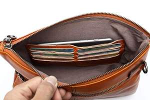 กระเป๋าคลัทช์คุณภาพสูงสำหรับผู้ชายกระเป๋าคลัทช์แบบเรียบง่ายธุรกิจซองคล้องข้อมือแบบมีซิปปิดผ้าโพลีเอสเตอร์ - Product Image 2