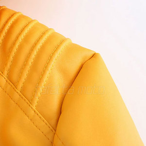 Chaquetas de Cuero para Motocicleta de Diseño Delgado y Ajustado para Mujer, Servicio OEM, la Mejor Calidad, Ropa de Invierno Transpirable - Product Image 4