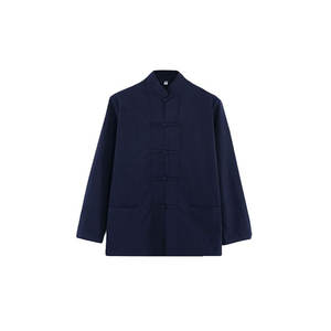 Traje Tang Tradicional Azul Marino Personalizado, Uniforme de Kung Fu, Traje de Artes Marciales, Uniforme de Kung Fu - Product Image 2