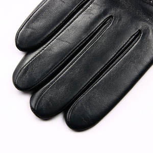 Super Warm Double-Face Nappa Merino Sheepskin Leather <b>Gloves</b> Tan White Fur Plain Style for Men Ladies for Daily Outdoor Winter - Product Image 4