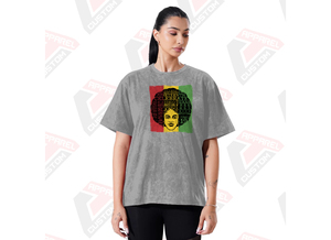 T-shirt élégant pour femmes lavé à l'acide confortable à la mode écologique hauts d'été en Denim Batik velours côtelé appliques perles 100% - Product Image 2