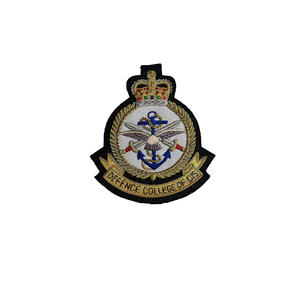 Insigne de blazer régimentaire de conception personnalisée à bas prix d'usine de haute qualité coudre sur des insignes de casquette de blazer d'uniforme de cérémonie - Product Image 1