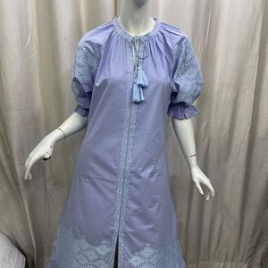 Nouvelle robe longue ethnique à manches longues brodée florale pour femmes Style national ukrainien explosif - Product Image 1