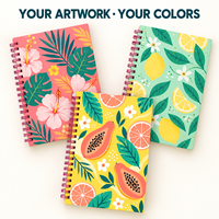 Carnet à spirale A5 personnalisé LABON avec couverture imprimée en couleur, reliure double spirale, pages vierges, papeterie OEM pour cadeaux de bureau
