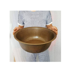 Cuenco de cobre para pies y para lavabo de baño de pies, cuenco de lavado para pies, barril de baño para pies - Product Image 2